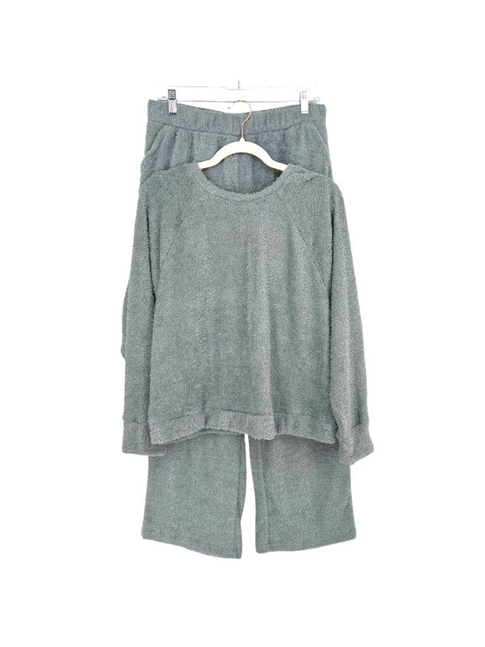 Honeydew Intimates Cozy Textured Pajama Loungewear Set Ash Gray Size Large NWT